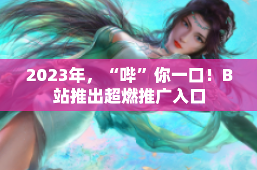 2023年，“哔”你一口！B站推出超燃推广入口