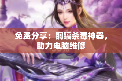 免费分享：铜镐杀毒神器，助力电脑维修