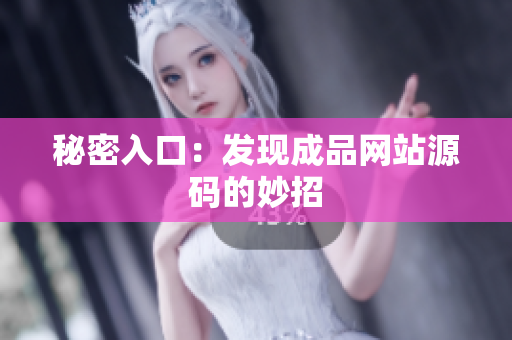 秘密入口：发现成品网站源码的妙招