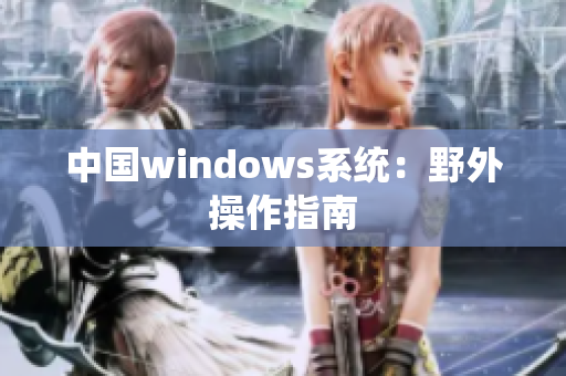 中国windows系统：野外操作指南