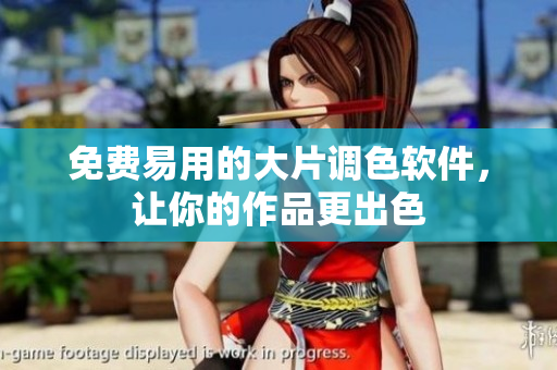 免费易用的大片调色软件，让你的作品更出色