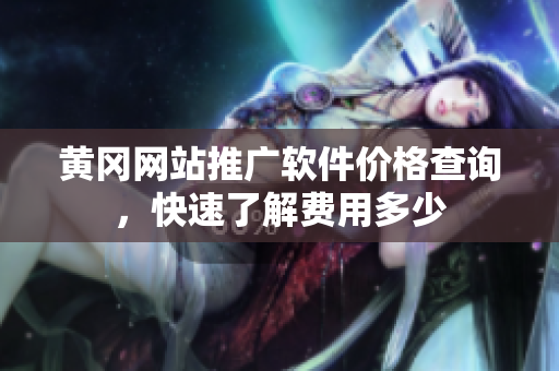 黄冈网站推广软件价格查询，快速了解费用多少