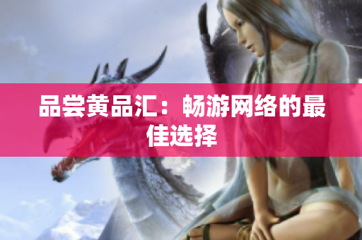 品尝黄品汇：畅游网络的最佳选择