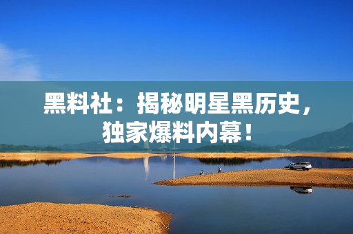 黑料社：揭秘明星黑历史，独家爆料内幕！