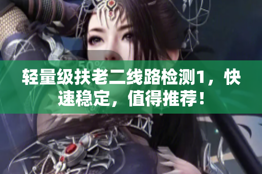轻量级扶老二线路检测1，快速稳定，值得推荐！